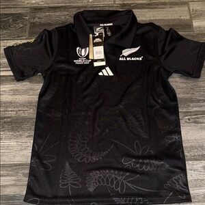 Rugby Shirt - Black World Cup adidas new tags 2023 France champion all blacks